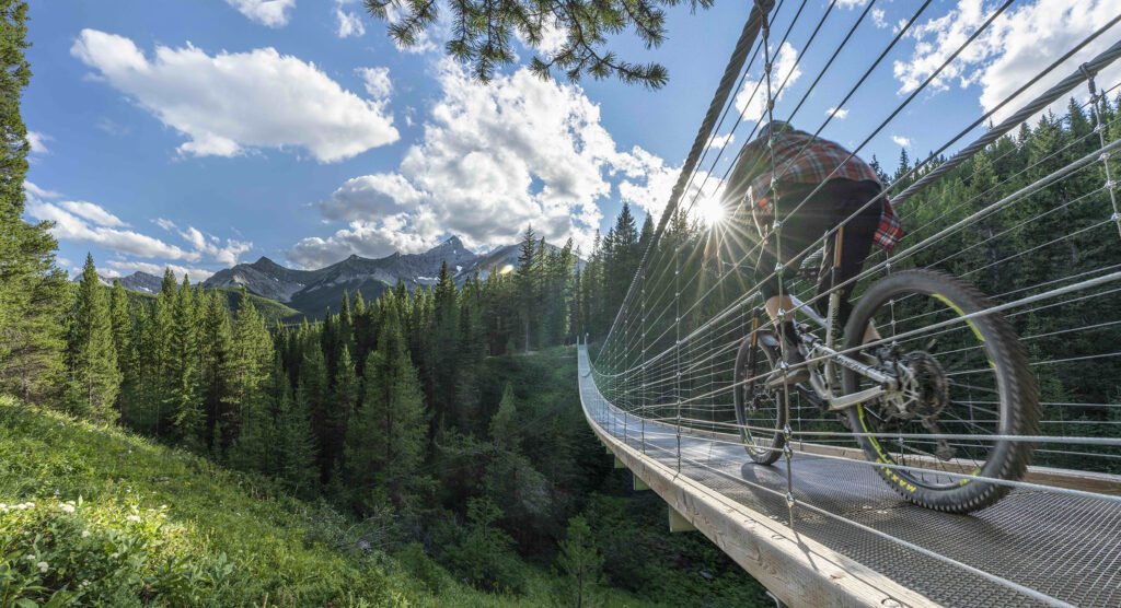 Bike Blackshale Suspension Bridge – Travel Alberta