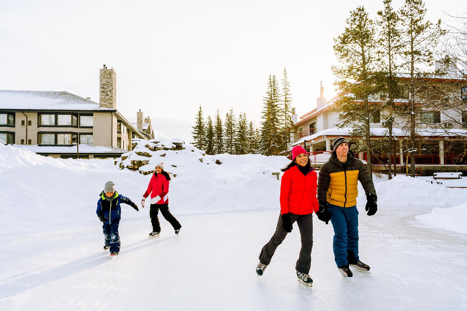 Family Skating – Kananaskis Outfitters Karl Lee