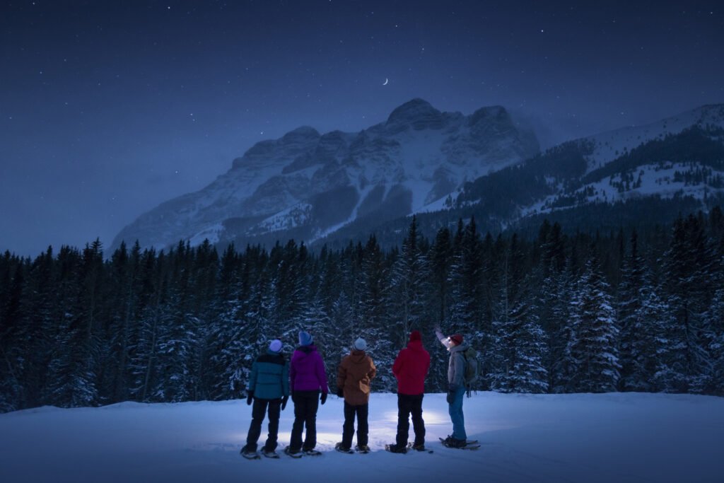 Night Snowshoe – Travel Alberta Jaime Vedres