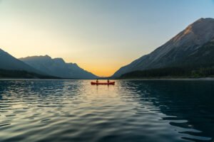 Sunset Canoe – Travel Alberta ROAM Creative